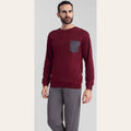 Irge Pigiama Uomo Serafino In Caldo Cotone 100% Con Taschino  Art. Mi1867