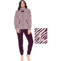 You&me Donna -pigiama Donna In Soffice Coral Full Zip Con Marsupio E Ricamo Art. Y&m511