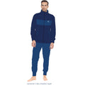 You&me Man-pigiama Uomo In Pile Full Zip Tinta Unita Ricamato  Art. Y&m496