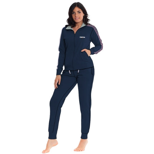 El Charro - Tuta Donna Full-zip In French Terry Manica Lunga 100% Cotone  Art. Gcl128