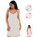 Irge - Abitino Camicia Da Casa Donna Spalla Stretta In Jersey Puro Cotone Stampato  Art. Mic2034