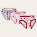 Cotonella Confezione 3 Pezzi Slip Bambina In Puro Cotone Fantasie Assortite-  Art.ab104 E303 2d100