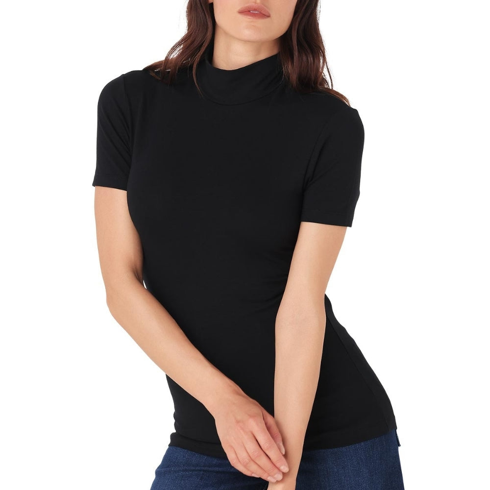 Cotonella - Maglia Collo Alto Lupetto Mezza Manica In Caldo Cotone 100% Tinta Unita  Art. Adb94