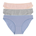 Cotonella - Confezione 3 Pezzi Mini Slip (vita Bassa) In Puro Cotone Bielastico (3 Colori)  Art. 3487-1g100