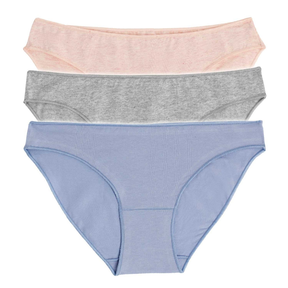 Cotonella - Confezione 3 Pezzi Mini Slip (vita Bassa) In Puro Cotone Bielastico (3 Colori)  Art. 3487-1g100