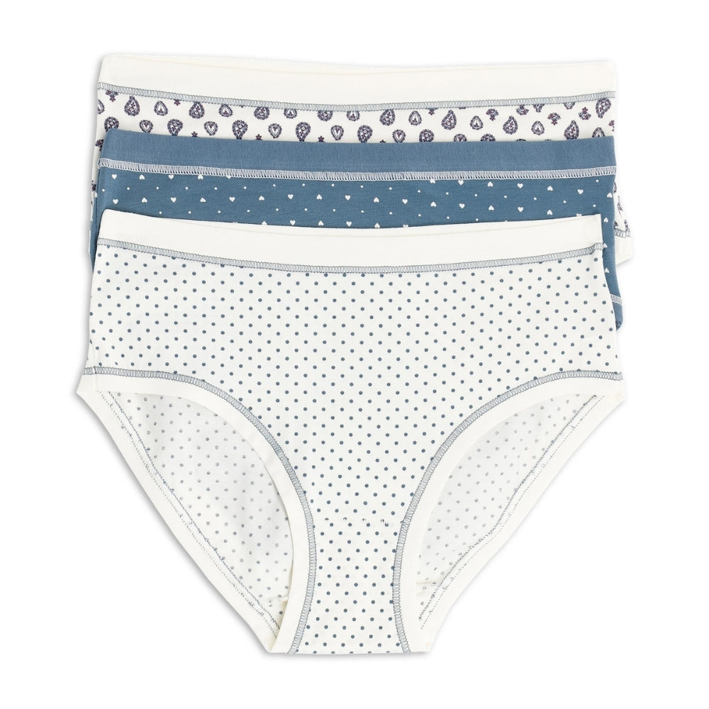 Cotonella - Confezione 3 Pezzi Slip Midi In Puro Cotone Bielastico (3 Disegni)  Art. 3363-3g100