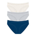 Cotonella Donna  Confezione 3 Pezzi Mini Slip In Puro Cotone Bielastico (3 Colori)  Art. 3362 E503 1h100
