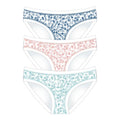 Cotonella Donna Confezione 3 Pezzi Mini Slip In Puro Cotone Bielastico (3 Stampe) Art. 3362 E503 5h100