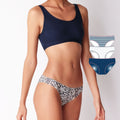Cotonella Donna Confezione 3 Pezzi Slip In Puro Cotone Bielastico (3 Stampe) Art. 3487 E503 3h100