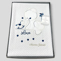 Nazareno Gabrielli Ng420 Disegno Love Copertina Carrozzina Cotone 75x130 Ricamata 5 Colori