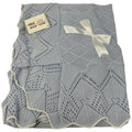 -nazareno Gabrielli Baby- Scialle Culletta Con Volant In Filo Di Puro Cotone  Art.ng498