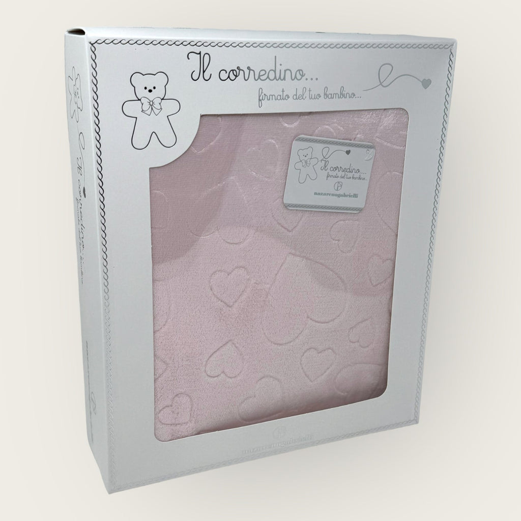 Nazareno Gabrielli Copertina Lettino In Caldo Pile Flannell Disegno In 3d Double Face Art. Ng4839 Cuori