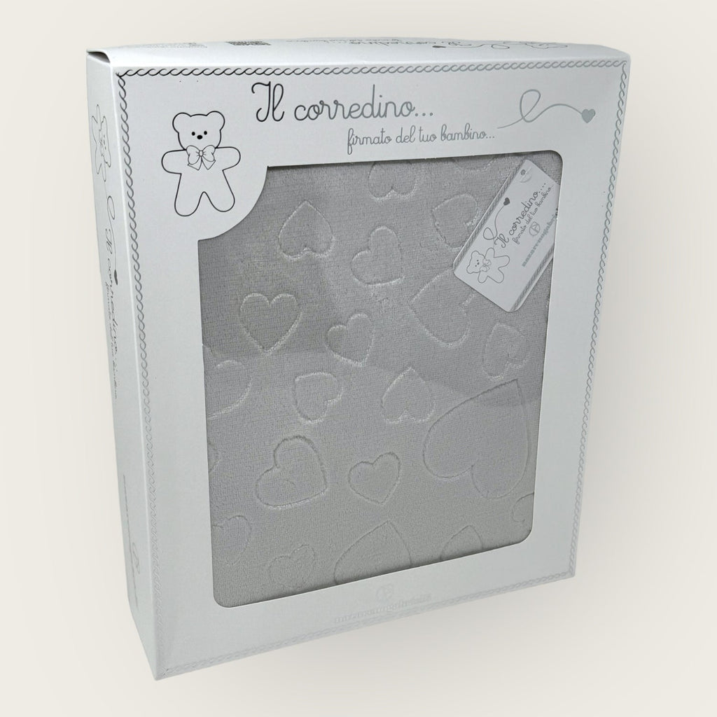 Nazareno Gabrielli Copertina Lettino In Caldo Pile Flannell Disegno In 3d Double Face Art. Ng4839 Cuori