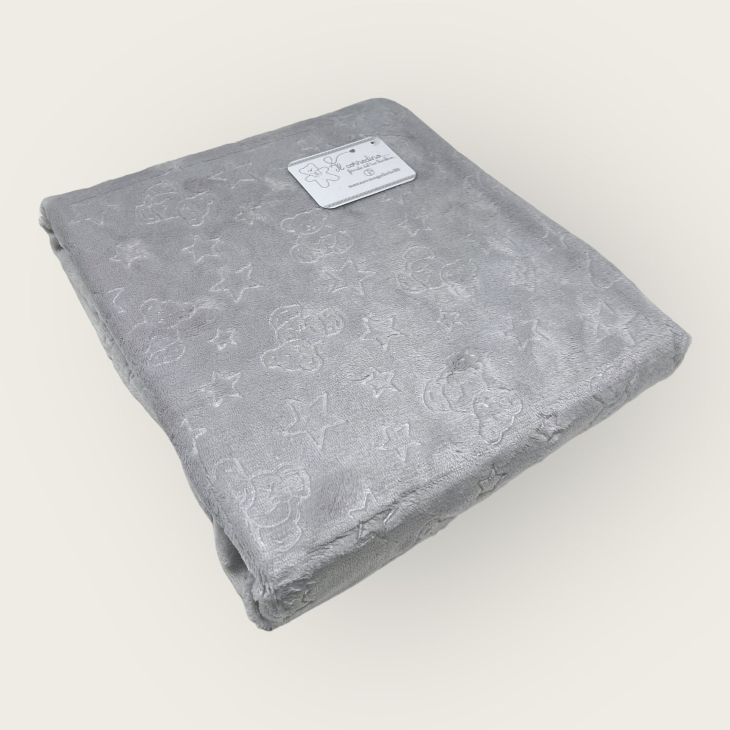 Nazareno Gabrielli Copertina Culla Carrozina In Pile Flannel Cutting 3d  75x100 - Double Face -  Art. Ng4739s