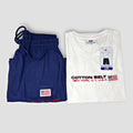 Cotton Belt Completo Fuoriacqua Uomo Corto Short Con Tasche In Cotone  Art. Avana
