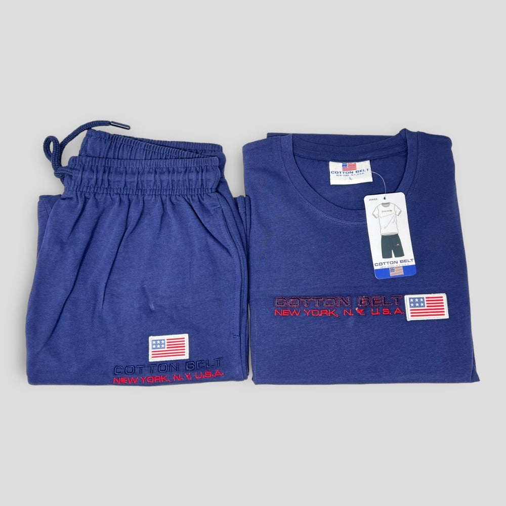 Cotton Belt Completo Fuoriacqua Uomo Corto Short Con Tasche In Cotone  Art. Avana