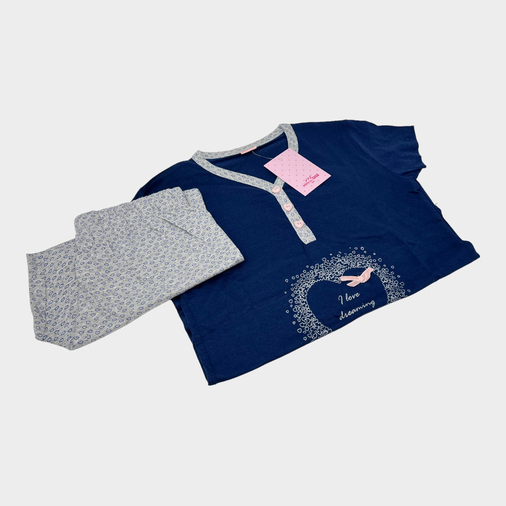 Irge - Pigiama Sotto Donna Mezza Manica Pantaloncino Corto  Sd50