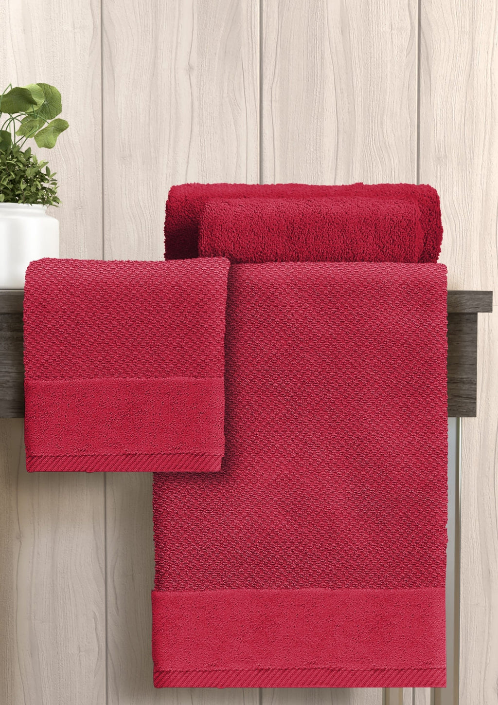 Irge - Set Asciugamano 1+1 Spugna 100% Cotone Diversi Colori  Art.popcorn