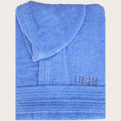 Irge Le Tinte Accappatoio Unisex In Spugna Puro Cotone Tinta Unita Con Ricamo  Art. Irge Accappatoio