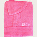 Irge Le Tinte Accappatoio Unisex In Spugna Puro Cotone Tinta Unita Con Ricamo  Art. Irge Accappatoio