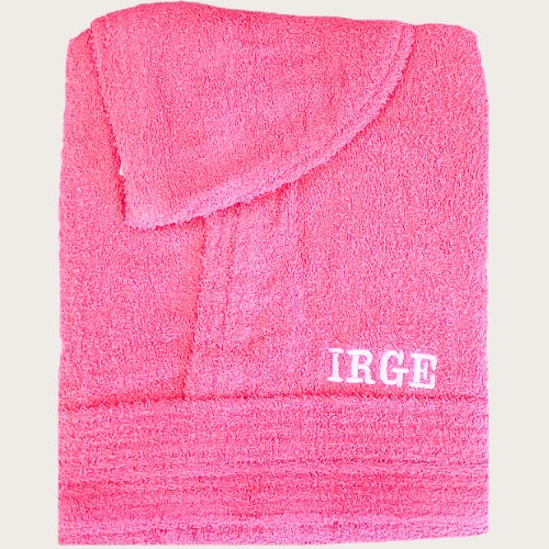 Irge Le Tinte Accappatoio Unisex In Spugna Puro Cotone Tinta Unita Con Ricamo  Art. Irge Accappatoio