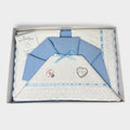 Nazareno Gabrielli - Completo Lettino Cotone 120x180 Rosa Cielo Grigio Panna Art. Ng123