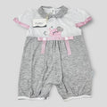 Les Jolies Pagliaccetto Cotone Baby Femminuccia Corto In Puro Cotone Ricamato  Art. Lj238-66