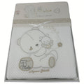 Nazareno Gabrielli - Coordinato 4 Pz. Copertina Piquet+completo Lenzuola Lettino 100% Cotone Art. Ng558-2