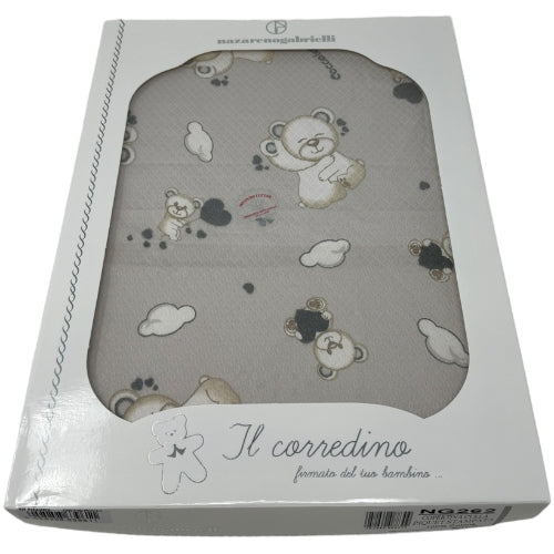 -nazareno Gabrielli Baby- Copertina Culla In Piquet Stampata  Di Puro Cotone  Art. Ng262