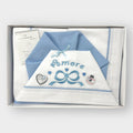 Nazareno Gabrielli Completo Culla Grande Cotone 120x180 Ricamo Amore Cielo Rosa Ng101f