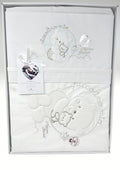 Nazareno Gabrielli Coordinato 4 Pezzi Carrozzina Maxi Puro Cotone Ricamato Art. Ng465-d45