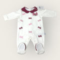 Nazareno Gabrielli Tutina Baby In Caldo Cotone -di Cotone- Ricamata  Art. Ng2212-420