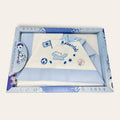 Azzurrini Napoli Completo Lenzuola Carrozzina 90x120 In Puro Cotone Ricamato