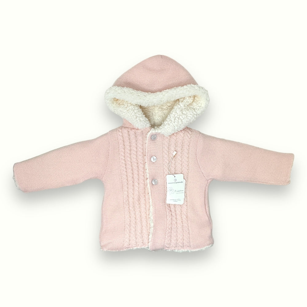 Nazareno Gabrielli - Cappottino Da Neonato Baby In Mano Lana E Con Pellicciotto  Art. 2030