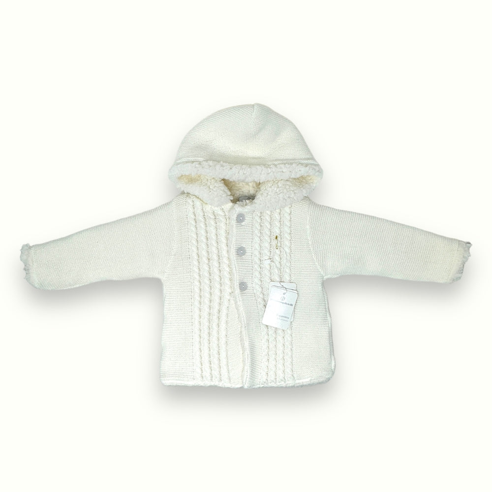 Nazareno Gabrielli - Cappottino Da Neonato Baby In Mano Lana E Con Pellicciotto  Art. 2030