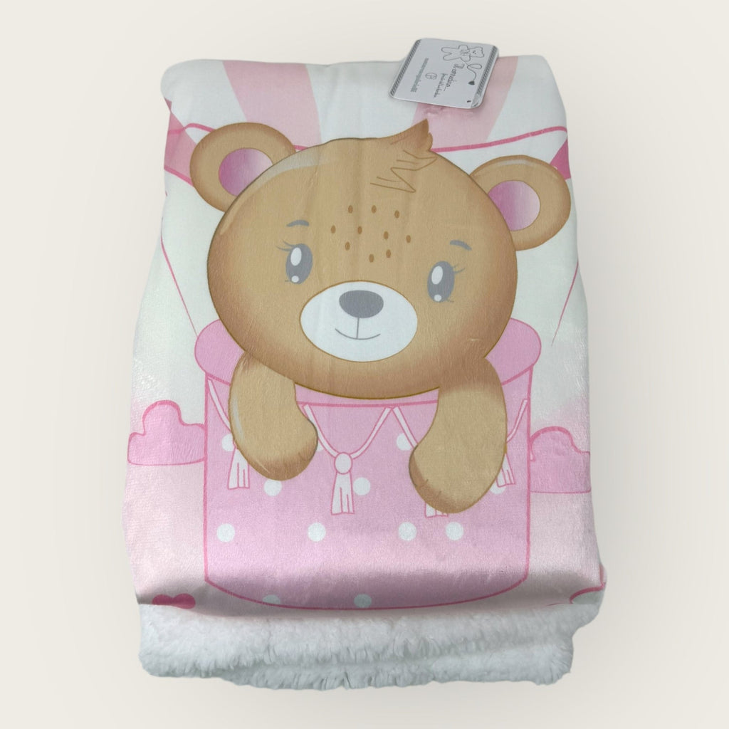 Nazareno Gabrielli Baby Copertina Culla Stampata Con Pellicciotto  Art. Ng4746