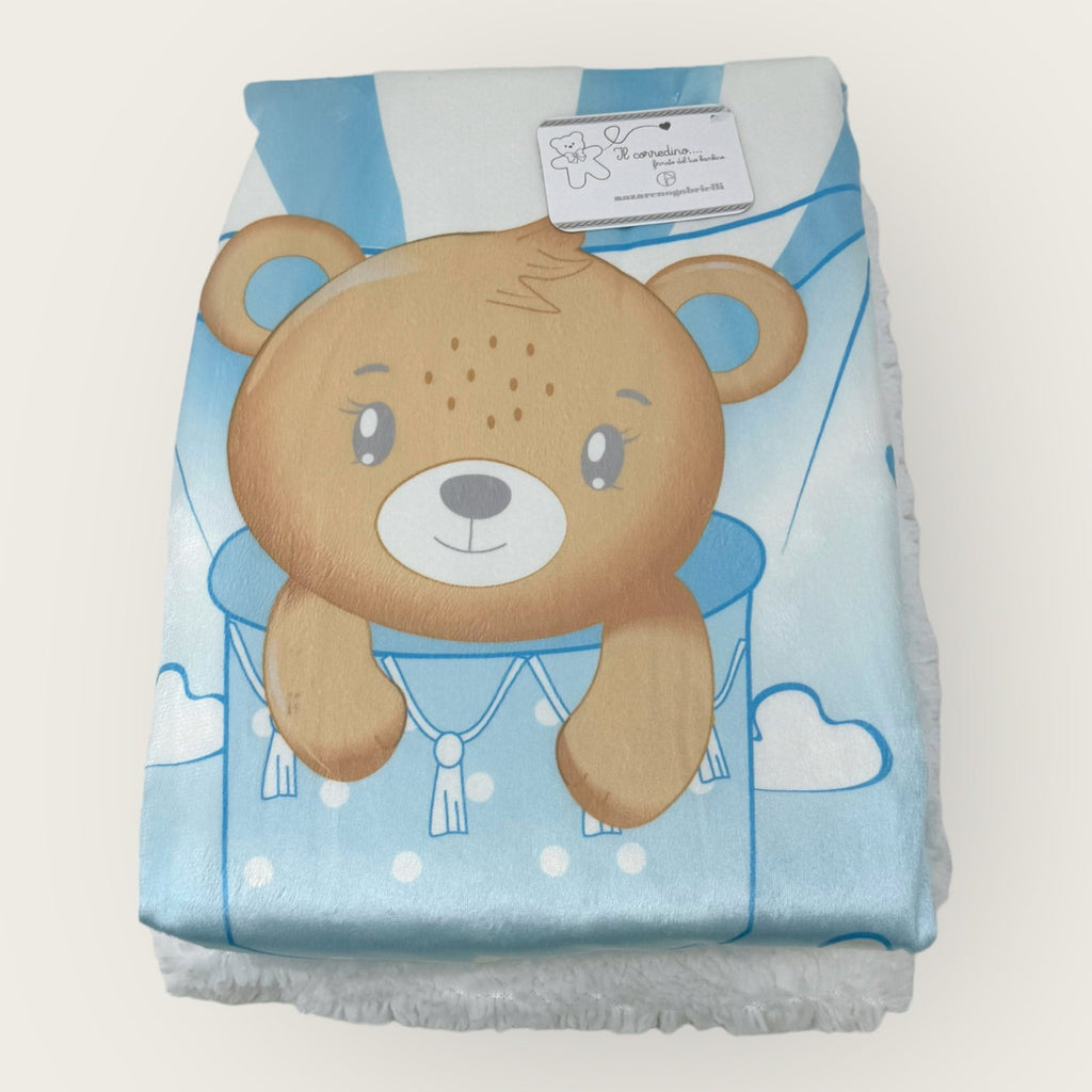 Nazareno Gabrielli Baby Copertina Culla Stampata Con Pellicciotto  Art. Ng4746