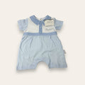 Les Jolies Estate Baby Tutina Corta Mezza Manica In Puro Cotone Con Ricamo  Art. Lj338-52