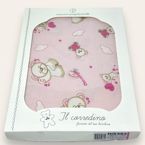 Nazareno Gabrielli Baby - Copertina Piquet 100% Cotone Per Lettino Stampata  Art. Ng362