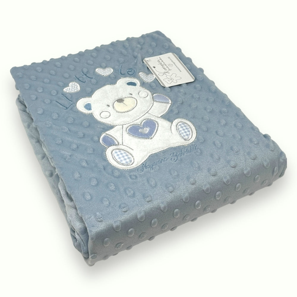 Nazareno Gabrielli - Copertina Lettino In Caldo Pile Boubble Ricamato Double Face  Art. Ng4832-2