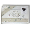 Nazareno Gabrielli - Completo Lenzuola Maxi Culla Compatibile Con La Next To Me 100% Cotone Ricamato Art. Ng3016-51
