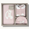 Nazareno Gabrielli Set Nascita 3 Pezzi (copertina+tutina+cappellino) Mano Lana Art. Ng3488/5