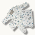 Nazareno Gabrielli Set Nascita 3 Pezzi (copertina+tutina+cappellino) In 100% Cotone Art. Ng3492/2