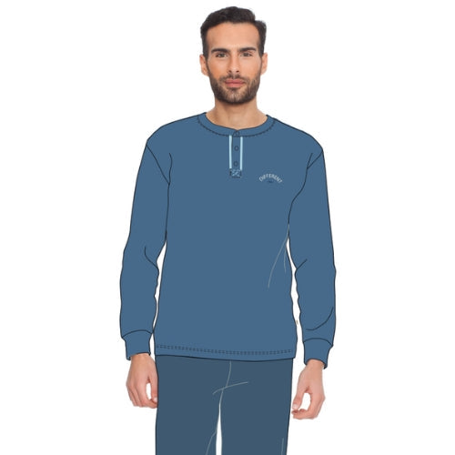 Irge - Pigiama Uomo Cotone Calibrato Lungo In Jersey Puro Cotone  Art. Cuml87