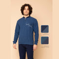 Irge - Pigiama Uomo Invernale Punto Milano Aperto Fantasia E Pantalone Con Elastico No Stress Art. Ptu42