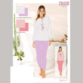 Irge - Pigiama Ragazza Con Collo Serafino In Puro Cotone Stampato Art. Sdl205