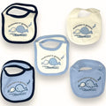 Irge - Bavetta Neonato Ricamata Con Clips In Puro Cotone  Art. Ir263-5