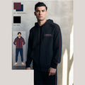 El Charro Fitness Tuta Uomo In Felpa Full Zip Pantalone Con Tasche E Logo Ricamato Art. Gcm221