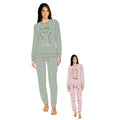You & Me Inverno Pigiama Donna Fantasia Serafino 3 Bottoni In Caldo Cotone Con Stampa Art. Ymi718