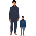 You&me By Irge Uomo Pile Pigiama Uomo Serafino In Pile Con Ricamo E Pantalone Con Taschino Art. Ymp703